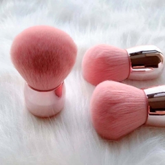 Imagem do Pincel De Maquiagem Facial Pó Blush Base Rosa Kabuki