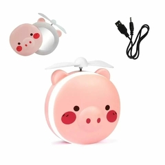 DAFUSHOP Espelho De Maquiagem Led Portátil Porquinho Mini Ventilador Beleza cui - loja online