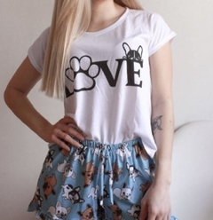 Pijama Love bulldog Mujer/Teens