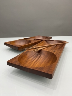 Petisqueira De Madeira Artesanal + Garfos Artesanais - comprar online