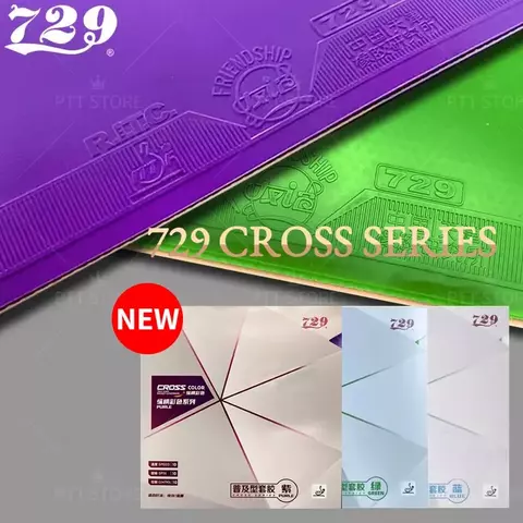 Friendship 729 R.I.T.C roxo azul verde, borracha pegajosa super spin