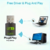 Adaptador USB WiFi BT de doble banda de 600Mbps, receptor externo de red inalámbrica de 2.4/5Ghz, mini dongle WiFi para PC/Laptop/Desktop - tienda en línea