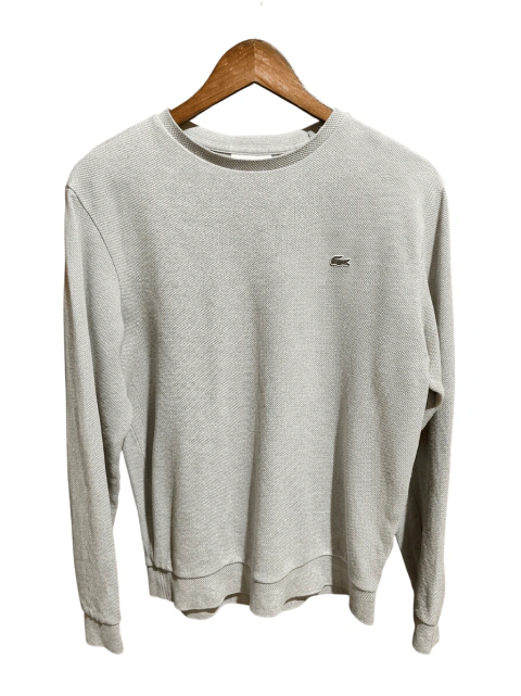 Sueter Lacoste Gris Cuello Redondo Mediano Hombre [USADO]