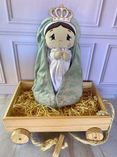 PELÚCIA NOSSA SENHORA APARECIDA (COM ORAÇÃO + NOME)