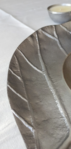 BANDEJA HOJA HORTENSIA ALUMINIO en internet