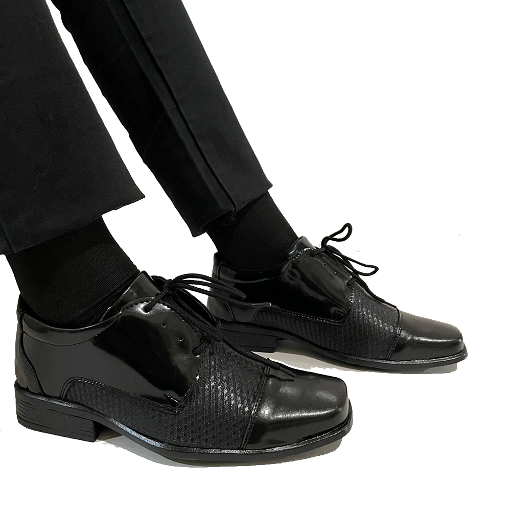 Sapato Social Infantil Verniz Brilhante De Amarrar Pajem Daminho Confortável