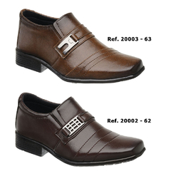2 Pares Sapato Social Infantil Café e Whisky Macios Conforto Criança KIT35 - comprar online