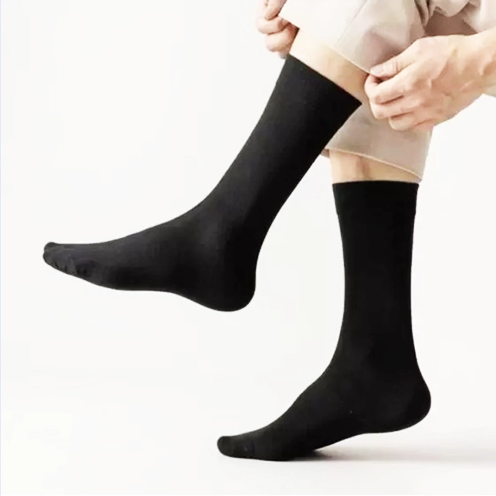 Meia Social Masculina Preta Cano Longo Confortável 38 ao 43