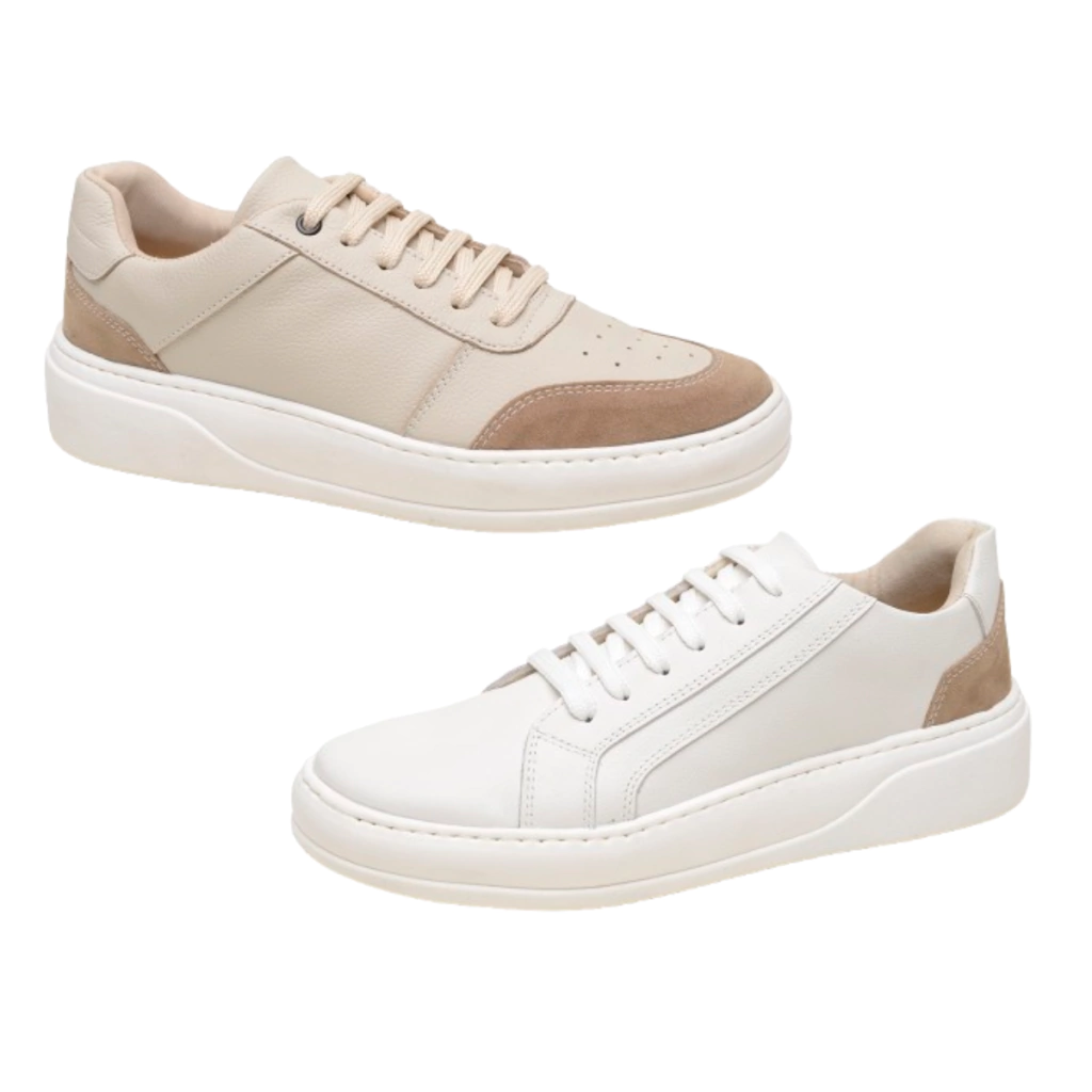 2 Tênis Casual Masculino Sapatênis Social Confortável Macio 70010