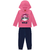 Conjunto Blusão com Gorro e Calça Moletom Flanelado Menina Kyly - Rosa Jujuba