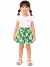 Conjunto Blusa Manga Babado e Short Margaridas Menina - comprar online