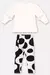 Conjunto Infantil com Blusão e Calça em Molecotton Up Baby / Bege-Off White