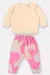 Conjunto para Bebê Menina em Molecotton Up Baby - Bege na internet