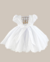 Vestido Infantil Nelu Manga Curta REF: 3002 - Branco - comprar online