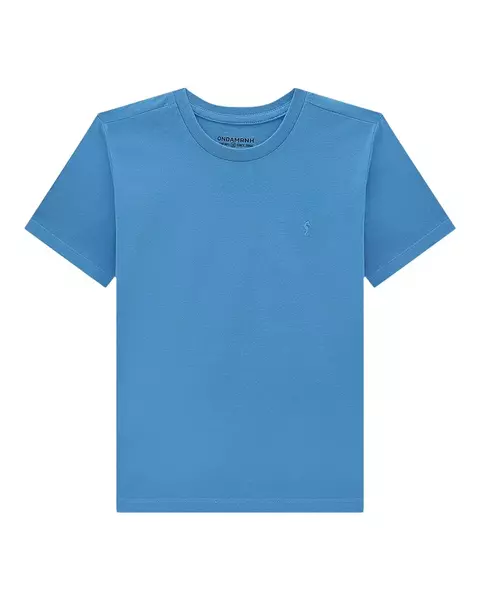 Camiseta Masculina Onda Marinha / Azul-Amarelo
