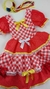 Vestido de Festa Junina Samarina - Vermelho e Branco