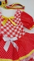 Vestido de Festa Junina Samarina - Vermelho e Branco - comprar online