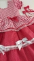 Vestido De Festa Junina Cândida - Vermelho e Branco na internet