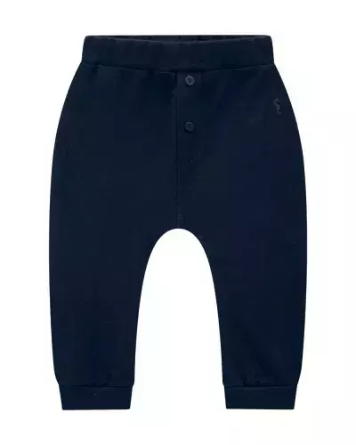 Calça Suedine Menino Onda Marinha / Azul Marinho-Marrom