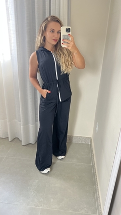 Calça Wide Leg Esportiva – Preta - comprar online