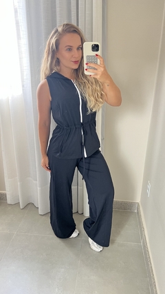 Calça Wide Leg Esportiva – Preta