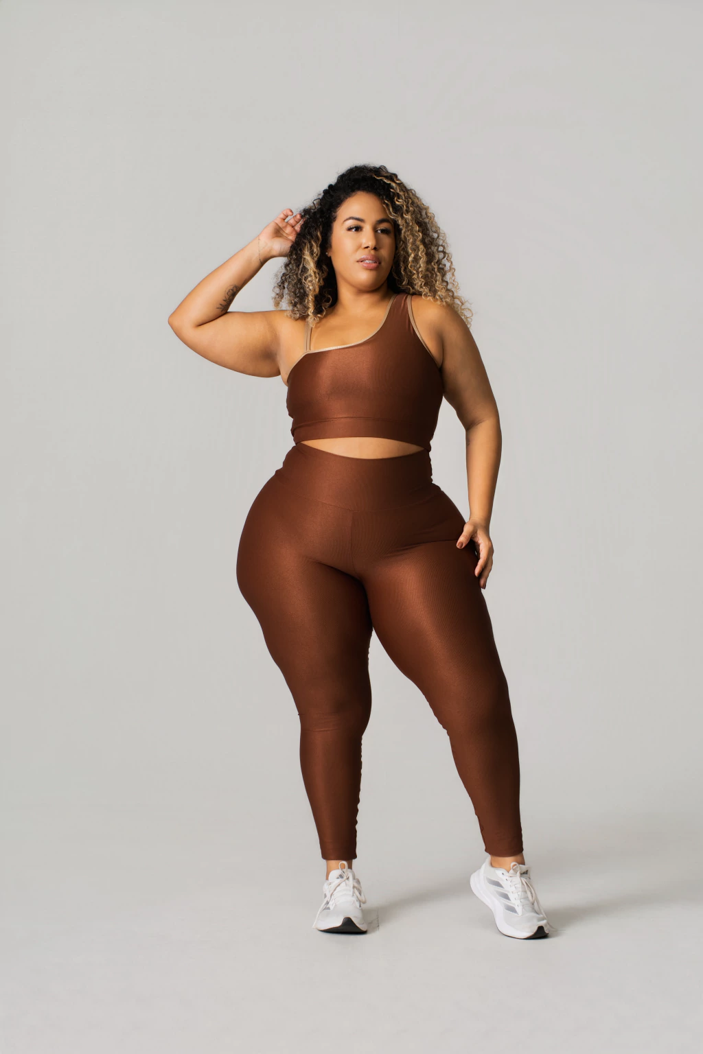 Conjunto Plus Size bicolor