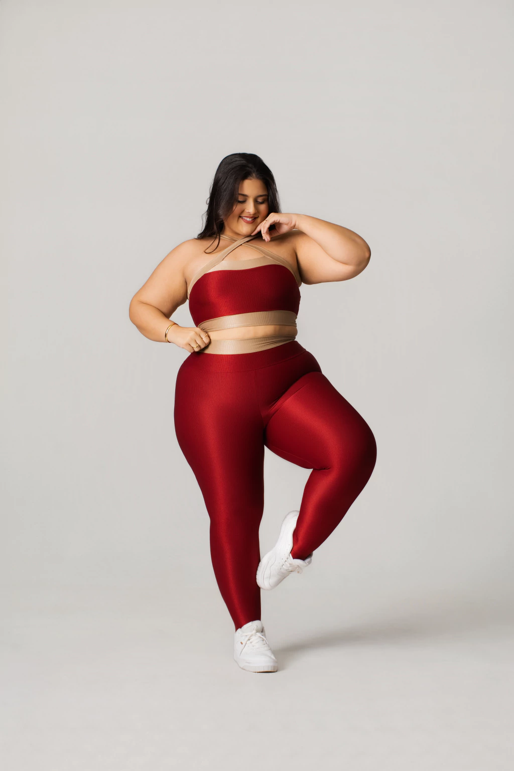 Conjunto Plus Size bicolor