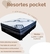 Conjunto resortes pocket 2 plazas