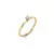 Anel Solitário c/ 1 Zircônia 3mm E 4 Garras Ouro 750 (18k)