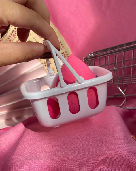 Esponja na cestinha - rosa pink - comprar online