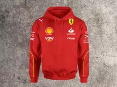 BUZO CANGURO FERRARI F1 2024 TEAM LECLERC SAINZ