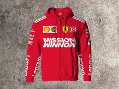 CAMPERA FRIZA INVISIBLE VETTEL RÄIKKÖNEN FERRARI F1 2018 BUZO ANTIFLAMA RETRO