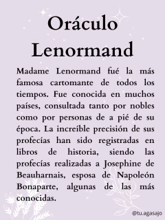 Taller Oráculo de Lenormand + Mazo Lenormand + Envío gratis - Tu Agasajo