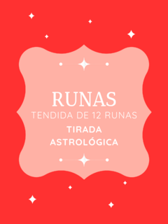 Tendida con 12 runas - Astrológica