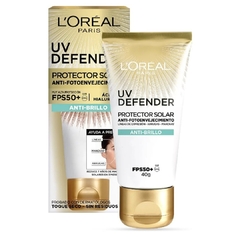 L'Oréal Paris Protector Solar Diario FPS50+ UV Defender Anti-Brillo, 40ml