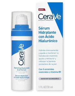 CeraVe Sérum Hidratante con Ácido Hialurónico 30ml | Hidratante facial para todo tipo de piel