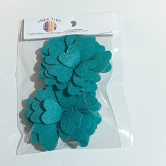 Flores Rosa em Feltro modelo Coração- 2 Unidades - comprar online