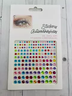 Strass adhesivo multicolor