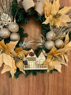 Guirlanda Natal Casa Dourada Amoreira Decor na internet