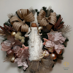Guirlanda Anjo Branco e Dourado Amoreira Decor