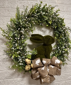 Guirlanda de Páscoa Coelho Verde Amoreira Decor 60 cm - comprar online