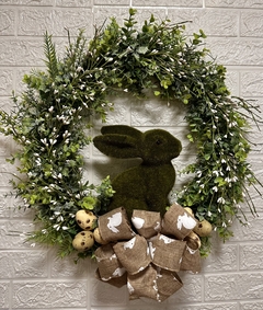 Guirlanda de Páscoa Coelho Verde Amoreira Decor 60 cm - loja online