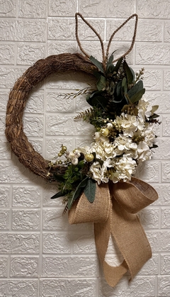 Guirlanda de Páscoa Amoreira Decor Orelhas 50 cm