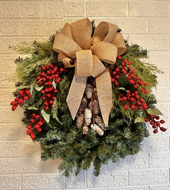 Guirlanda de Natal Amoreira Decor Pinhas 65cm