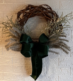Guirlanda de Natal Amoreira Decor Laço Verde 45 cm na internet