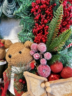 Imagem do Guirlanda de Natal Amoreira Decor Casal de Ursos 65cm
