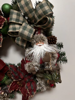 Guirlanda Natal Amoreira Decor Papai Noel Lenhador - comprar online