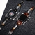 Pulseira de couro artesanal retrô para Apple Watch, banda para iWatch Series 7,
