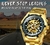 Vencedor-Relógio de ouro mecânico automático masculino esqueleto, vintage, ma - comprar online