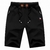 Calções de praia de algodão masculino com cintura elástica, roupa casual ver na internet